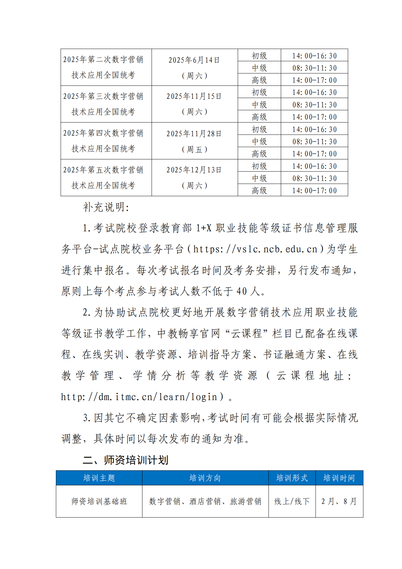 1.10-關(guān)于 2025年 1+X 數(shù)字營銷技術(shù)應(yīng)用職業(yè)技能等級證書全年考試及師資培訓(xùn)計劃的通知_01.png